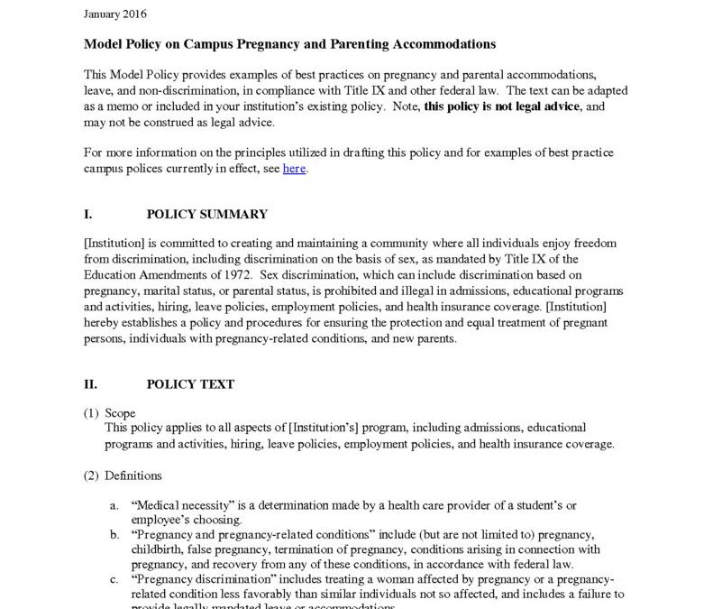 thumbnail of Model-Policy-on-Pregnancy-and-Parenting-Printable