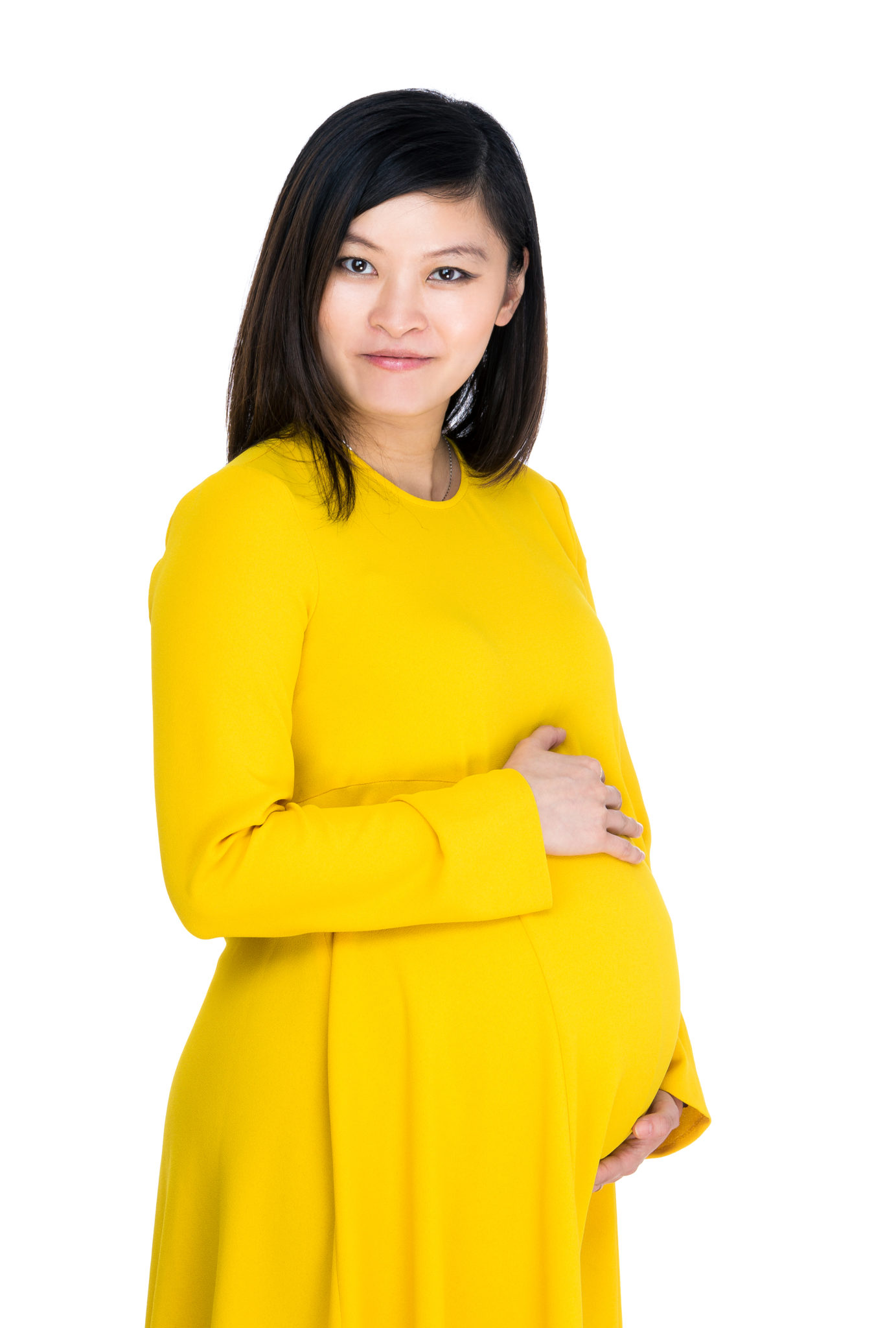 Pregnant clearance yellow dress